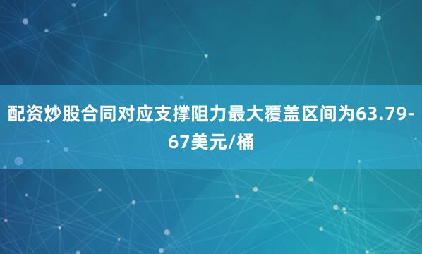 配资炒股合同对应支撑阻力最大覆盖区间为63.79-67美元/桶