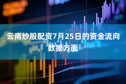 云南炒股配资7月25日的资金流向数据方面