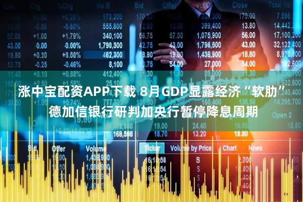 涨中宝配资APP下载 8月GDP显露经济“软肋” 德加信银行研判加央行暂停降息周期