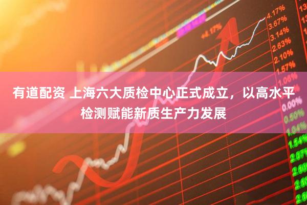 有道配资 上海六大质检中心正式成立，以高水平检测赋能新质生产力发展